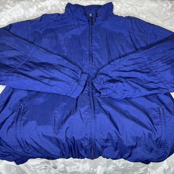 Vintage 90's Nike Men's Blue Full Zip Long Sleeve Windbreaker Jacket Size L - Picture 3 of 10